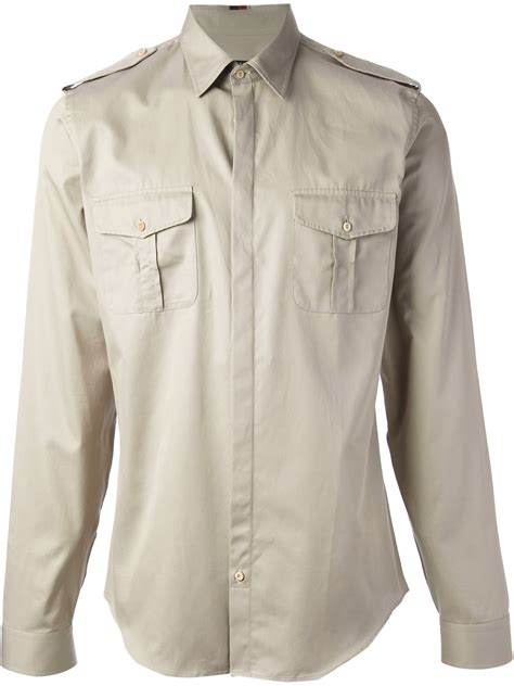 gucci military shirt|Gucci shirt women.